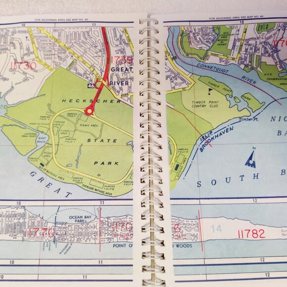 Atlas Hagstrom  NY Western Suffolk County -Spiral Bound Pocket Atlas - Picture 7 of 12